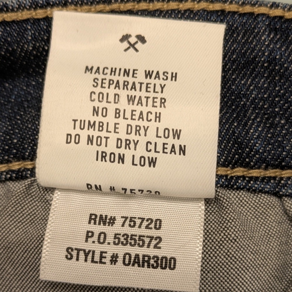 Outpost Makers Mens Relaxed Fit Dark Wash Stretch Denim Jeans 32x36 OAR300 - Picture 10 of 10